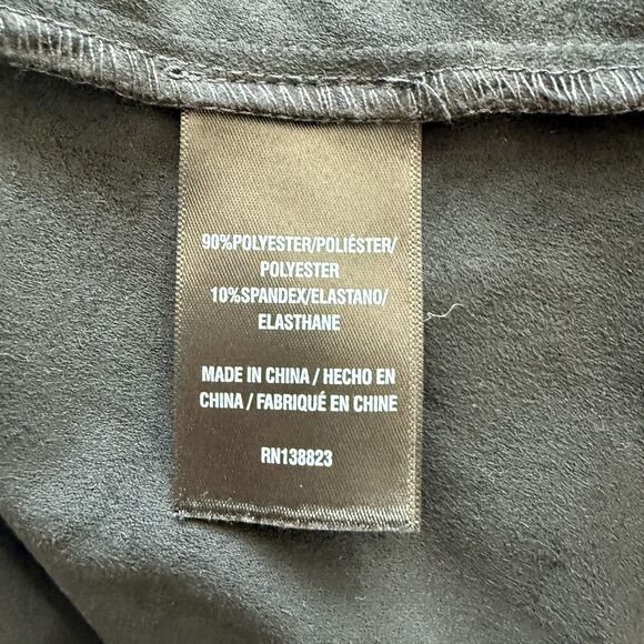 Idyllwind Lady Bird Black Fringe Faux Suede Mini Dress Size L Western Boho - Picture 6 of 10